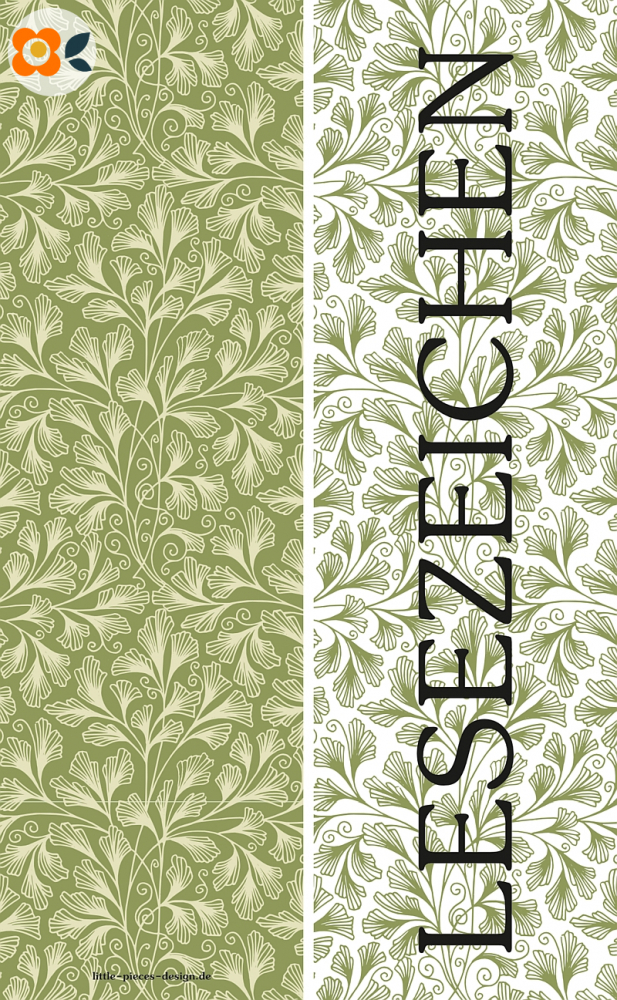 Lesezeichen Nature Pattern