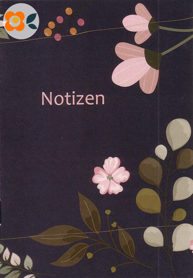 Notizheftchen Notizen, floral