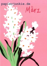 Postkarte 03/ Mrz, Flowers