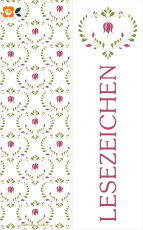 Lesezeichen Blumenherz