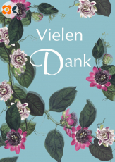 Postkarte Vielen Danke, Lotusblume