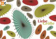 Postkarte Liebe Gre, Linie+Form