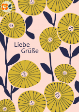 Postkarte Liebe Gre, Gartentrumer